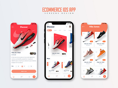 Ecommerce iOS App animation app branding design illustration logo design mobile ui ux