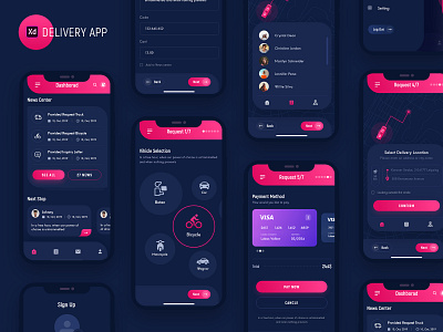 Delivery App Design animation app branding delivery app design mobile ui ux web website