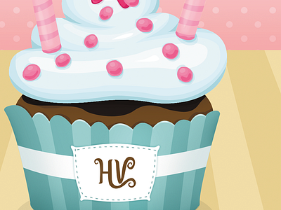Cupcake illustration cupcake illustration vector