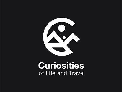 Logo a day 036 - Curiosities of Life and Travel adventure blog everyday logo a day logo design logo inspiration travel