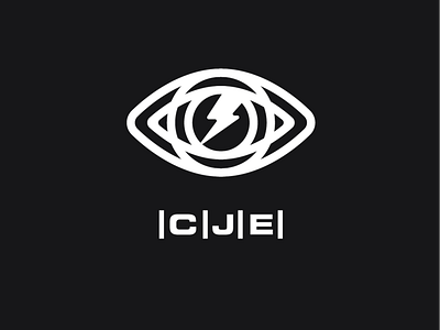 Logo a day 050 - CJE branding everyday eye geometric lightning bolt logo logo a day logo design logo inspiration