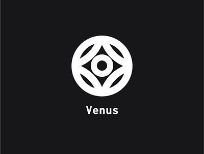 Logo a day 065 - Venus everyday geometric logo a day logo design logo inspiration planets space space exploration venus