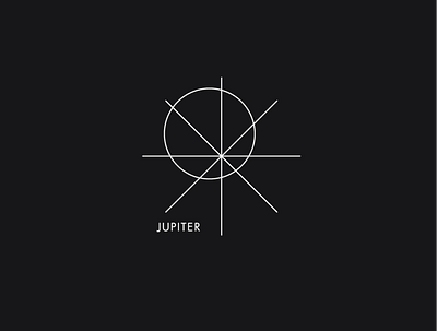Logo a day 068 - Jupiter everyday geometric jupiter logo a day logo design logo inspiration space