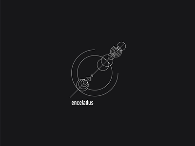 Logo a day 080 - Enceladus enceladus everyday project geometric icon icon design icon inspiration logo a dao logo deisgn logo inspiration minimal moon saturn space thin lines