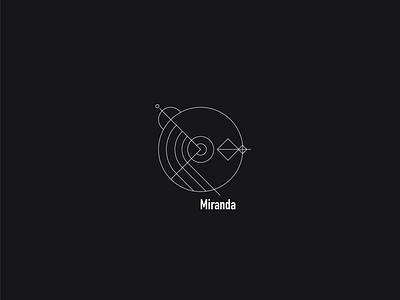Logo a day 089 - Miranda everyday geometric icon design logo logo a day logo design logo inspiration moon space ui