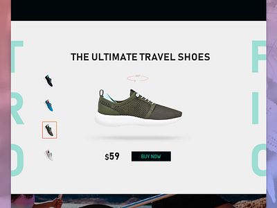 Tropic Shoes. Landing page branding concept design figma landing page photoshop shop ui web