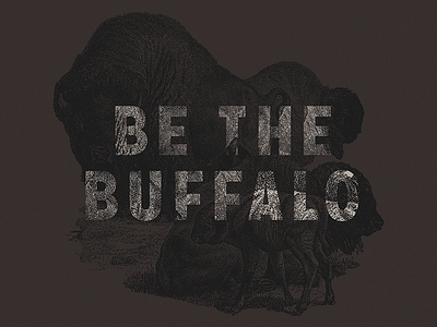 Be The Buffalo buffalo typography