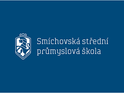Secondary Technical School Smichov brand identity branding education lion logo redesign school shield