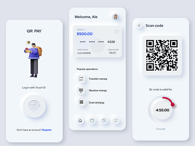 Neumorphism Wallet Concept App