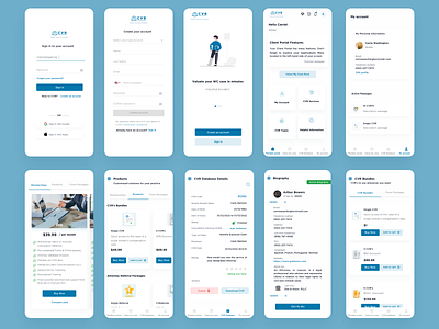 Case Valuation Report app branding design minimal mobile responsive ui