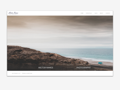 Photography minimal photography portafolio responsive web