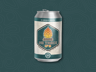 No Trace IPA beer beer label design label design unmapped brewing company