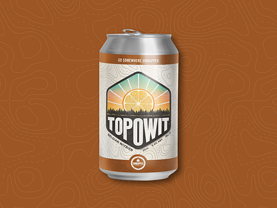 TopoWit beer beer label beer label design label design unmapped brewing company