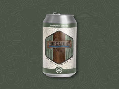 Purgatory Pils Crowler Label beer beer label beer label design label design unmapped brewing company