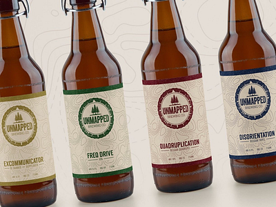 Unmapped Brewing Specialty Bottles