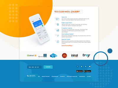 Yes Club: How it Works? colorful design finance app fintech footer design fun home page design how it works icon set landing page mobile app design multinet web site yes club
