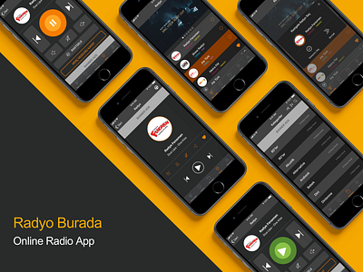 Radyo Burada: Online Radio App music music app music player online radio pause play radio radio app