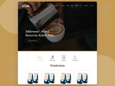Café d'Istambul - Coffee Shopping coffeshopping design ecommerce minimal ui uiux website wocommerce wordpress