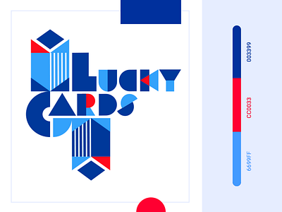 Lucky Cards Logo abstract branding color creative identity illustration logo palette ui ux vector