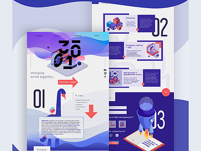3001 - Landing page branding graphic illustration landing page typography ui ux vector web