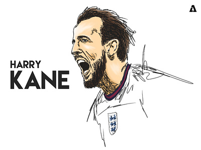 FOOTBALL | ILLUSTRATION | HARRY KANE | ENGLAND | EURO 2020