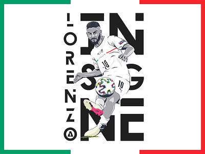 ILLUSTRATION | FOOTBALL | ITALY | LORENZO INSIGNE | EURO 2020
