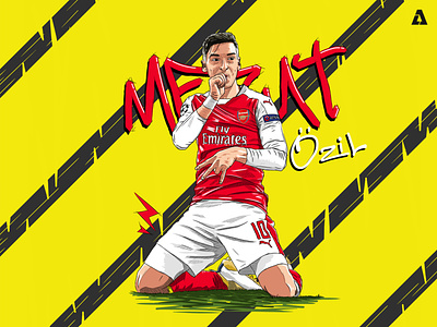 DANKE MESUT OZIL | ILLUSTRATION | FOOTBALL | ARSENAL