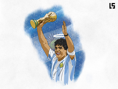Football | Legend | Maradona art design drawing dribbble football graphic design illustration legend sketch sketchbook trending vector