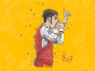 Football Illustration | Mesut Ozil illustration digitalart design