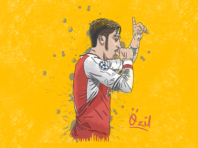 Football Illustration | Mesut Ozil