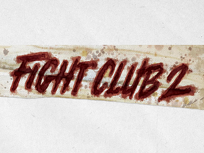 Fight Club 2 logo by Nate Piekos on Dribbble