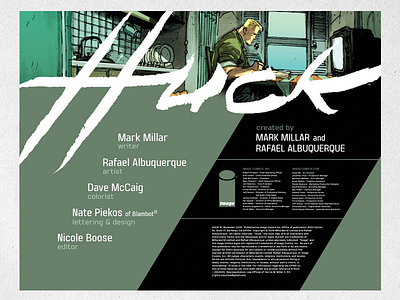 Huck Credits Pages albuquerque comics huck millar