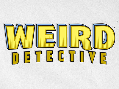 Weird Detective logo dark horse logo weird detective