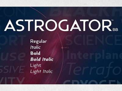 Astrogator BB font blambot font sans sci fi