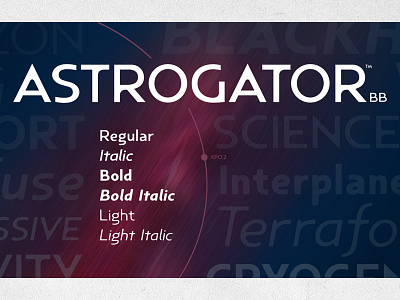 Astrogator BB font