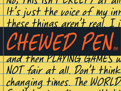 Chewed Pen BB font