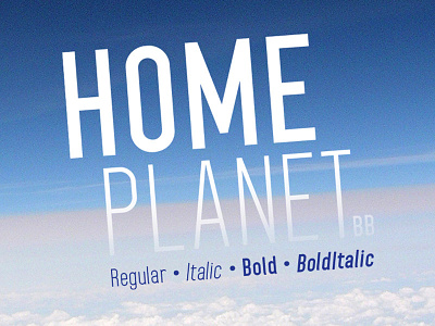 Home Planet BB font