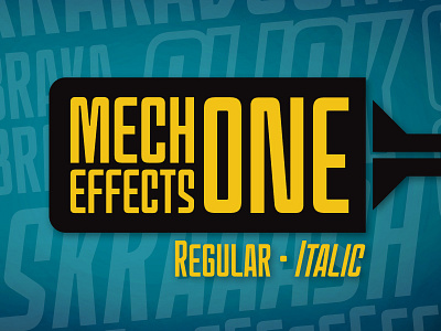 Mech Effects One BB font blambot comic book comics condensed font sans sci fi