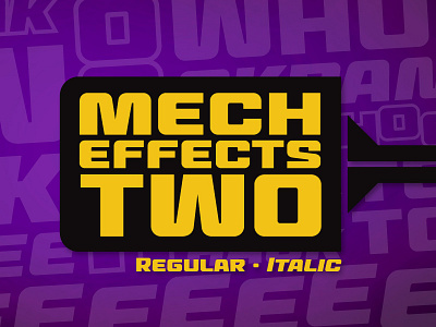 Mech Effects Two BB font blambot comic book comics font sans sci fi