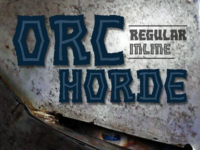 Orc Horde BB font blambot comic book comics fantasy font sans