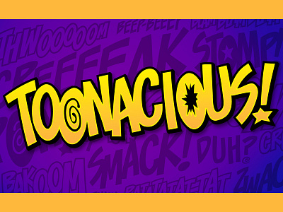 Toonacious BB font blambot comic book comics condensed font sans