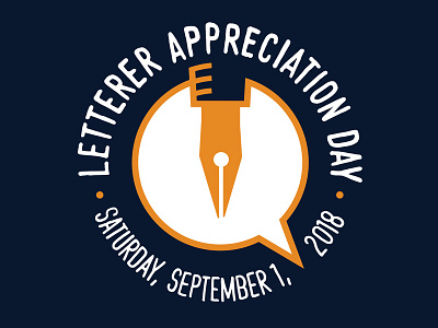 Letterer Appreciation Day 2018 logo blambot comic comic books letterer appreciation day letterers lettering logo
