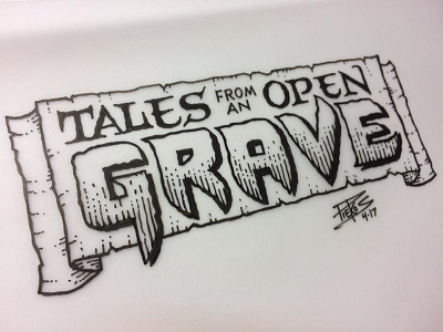 Tales from an Open Grave comics hand lettered hand lettering horror