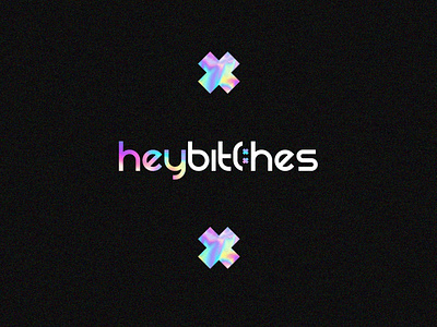 Branding | heybitches brand design brand identity branding design event fun holographic lgbt logo logo design minimal nightclub party vector