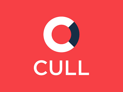Cull Logo app flat logo type
