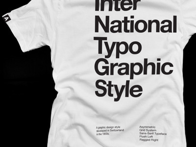 International Typographic Style T-Shirt