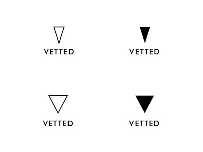 Vetted Logo golden ratio logo logotype triangle