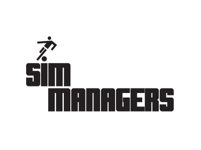 Sim Manager branding cooperbility design football logo sims soccer