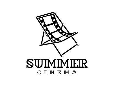 Summer Cinema Deck Chair branding cinema deckchair logo summer