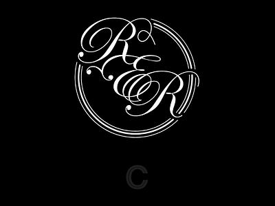 R.E.R brand calligraphy cooperbility logo monogram music musician rer stamp symbol typography